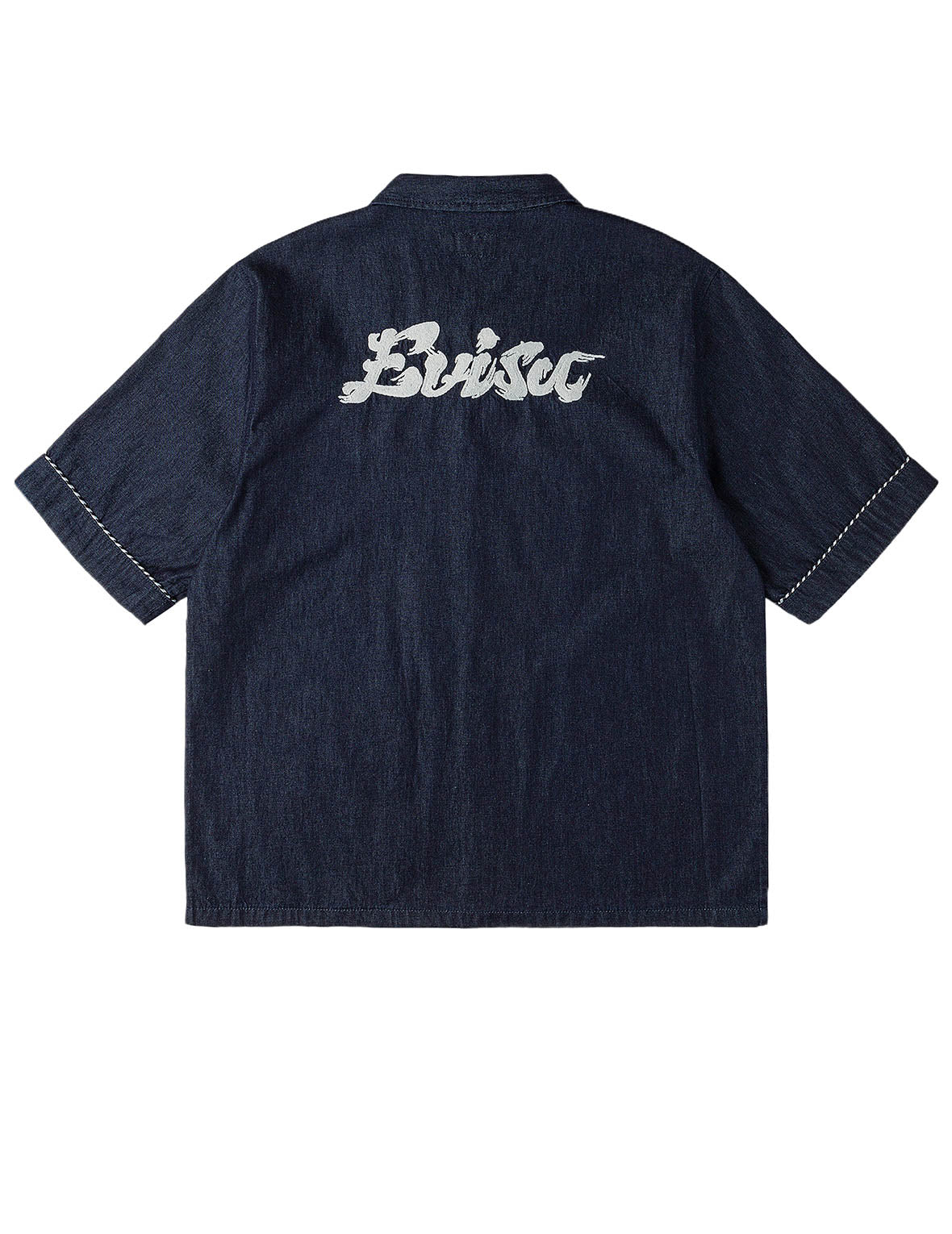 Whip-stitch Dual Pocket Denim Shirt