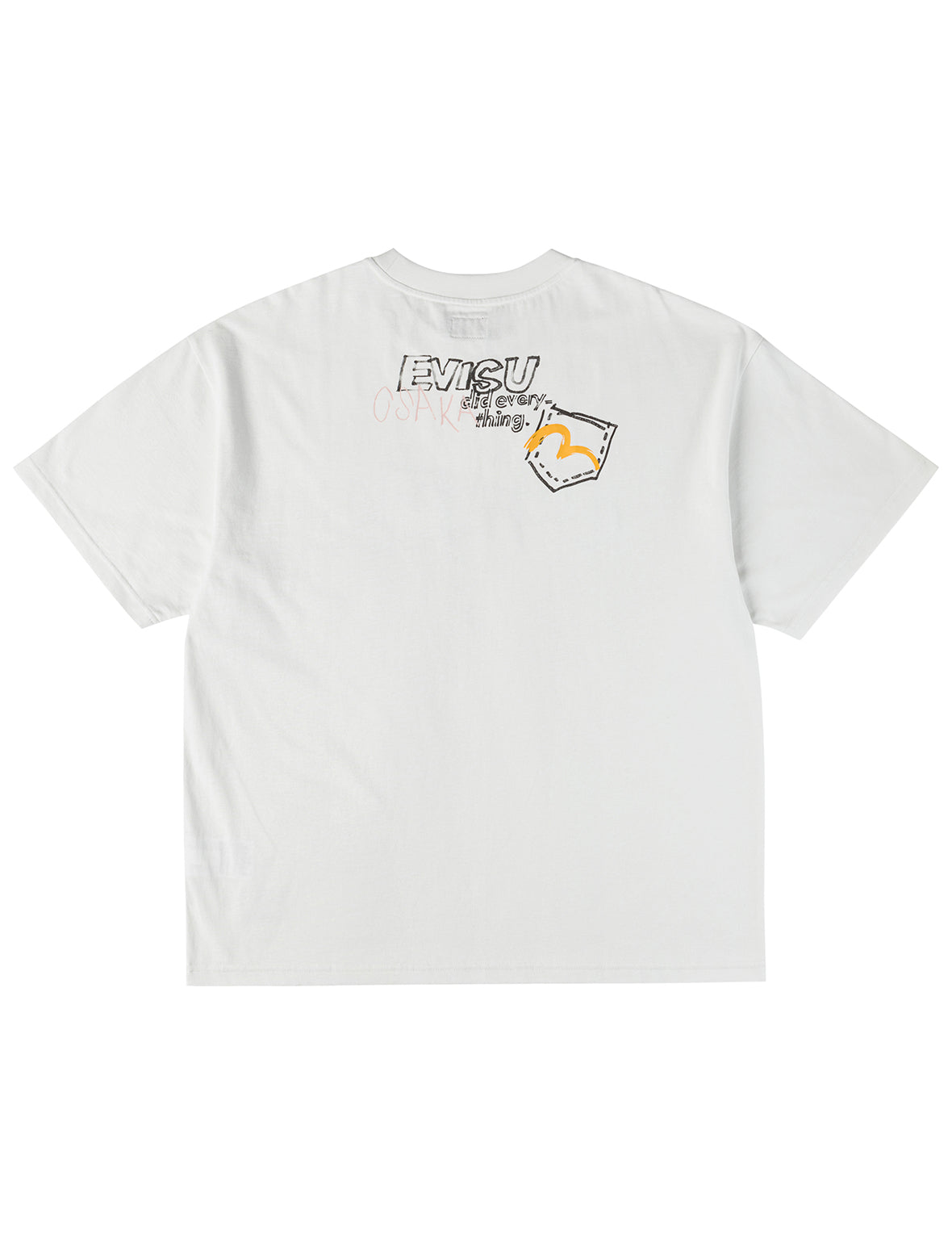 Hand-Drawn Multi-Pocket T-shirt