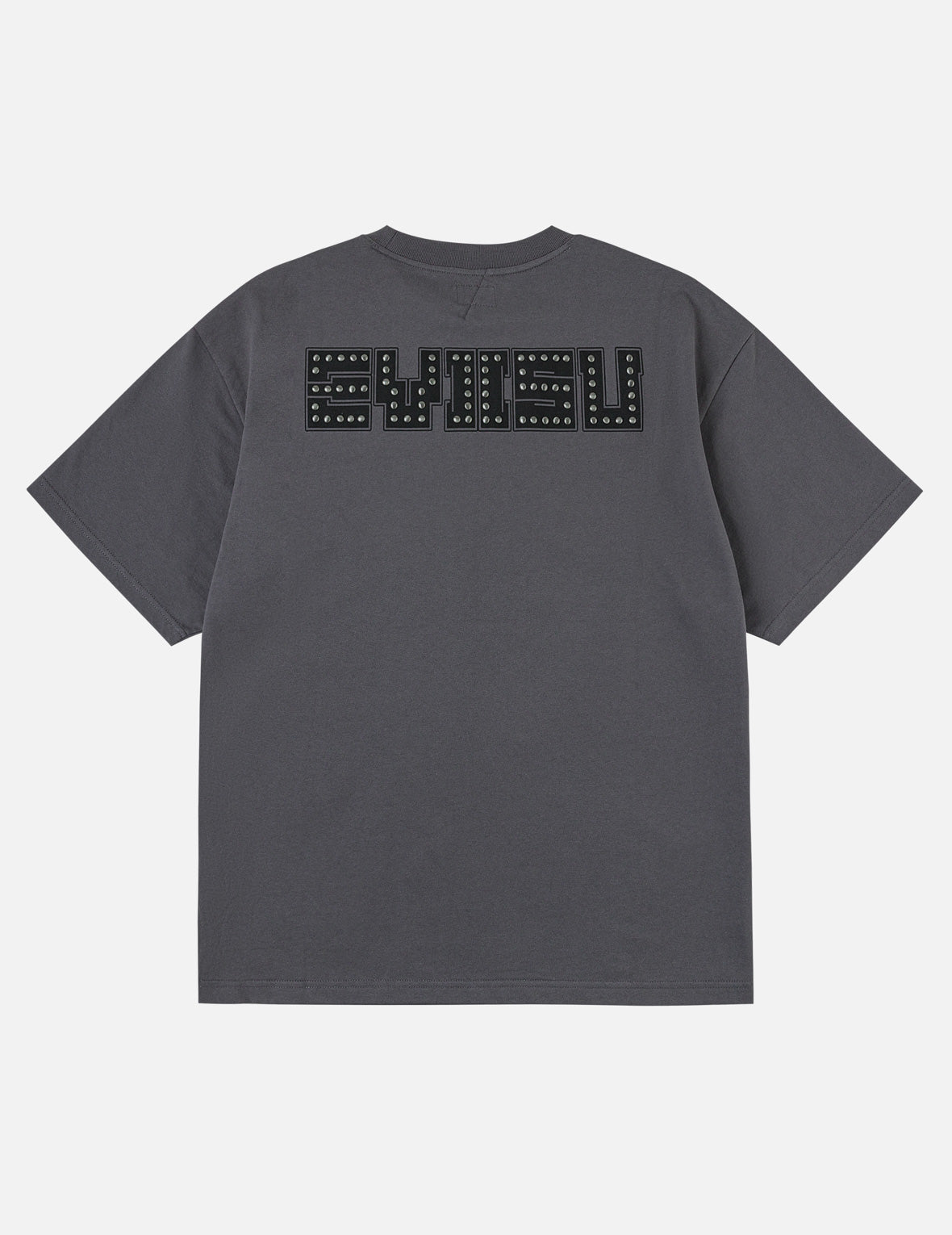 海鷗印花金屬鉚釘短袖T恤