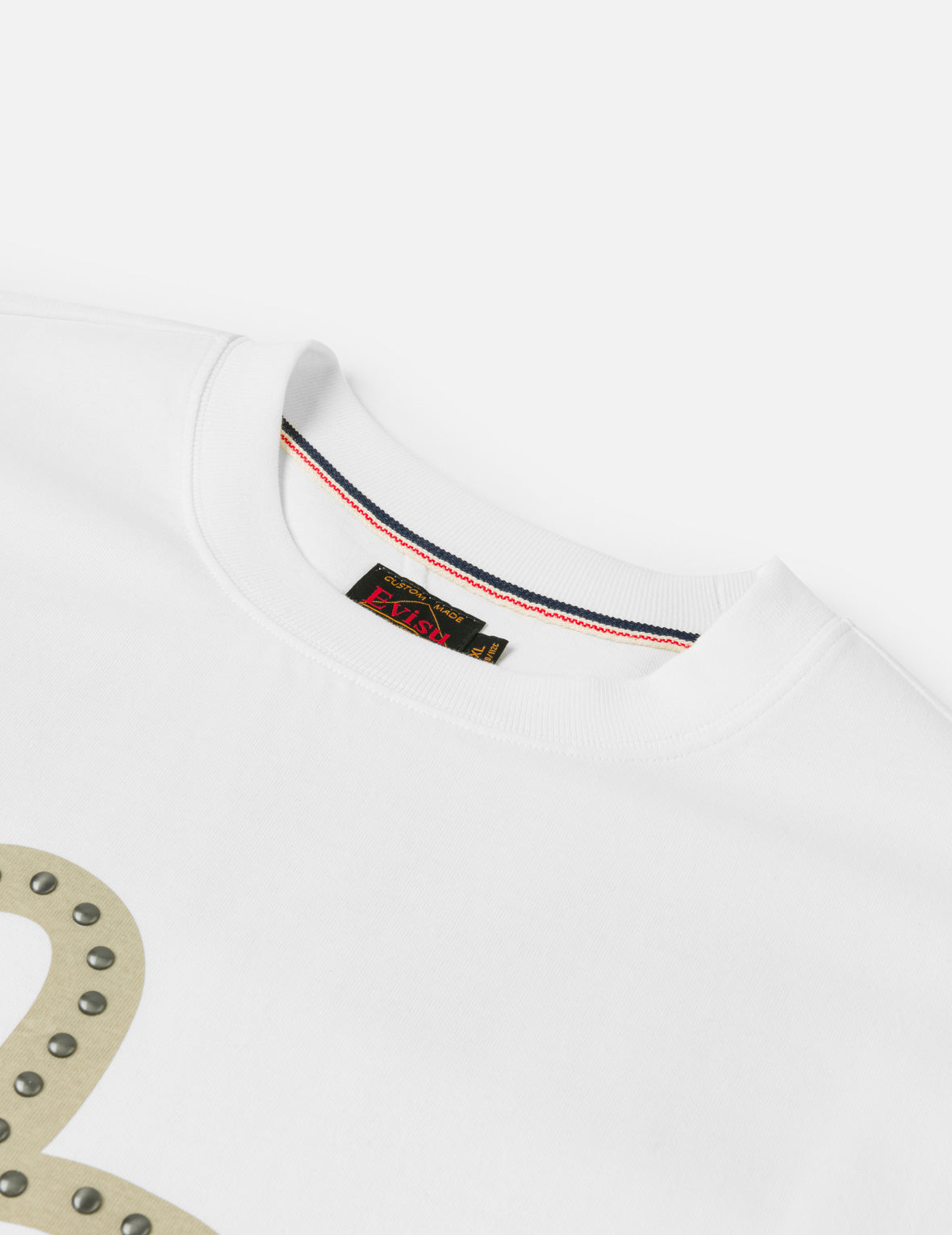 海鷗印花金屬鉚釘短袖T恤