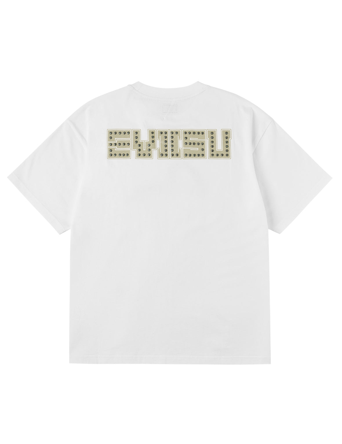 海鷗印花金屬鉚釘短袖T恤