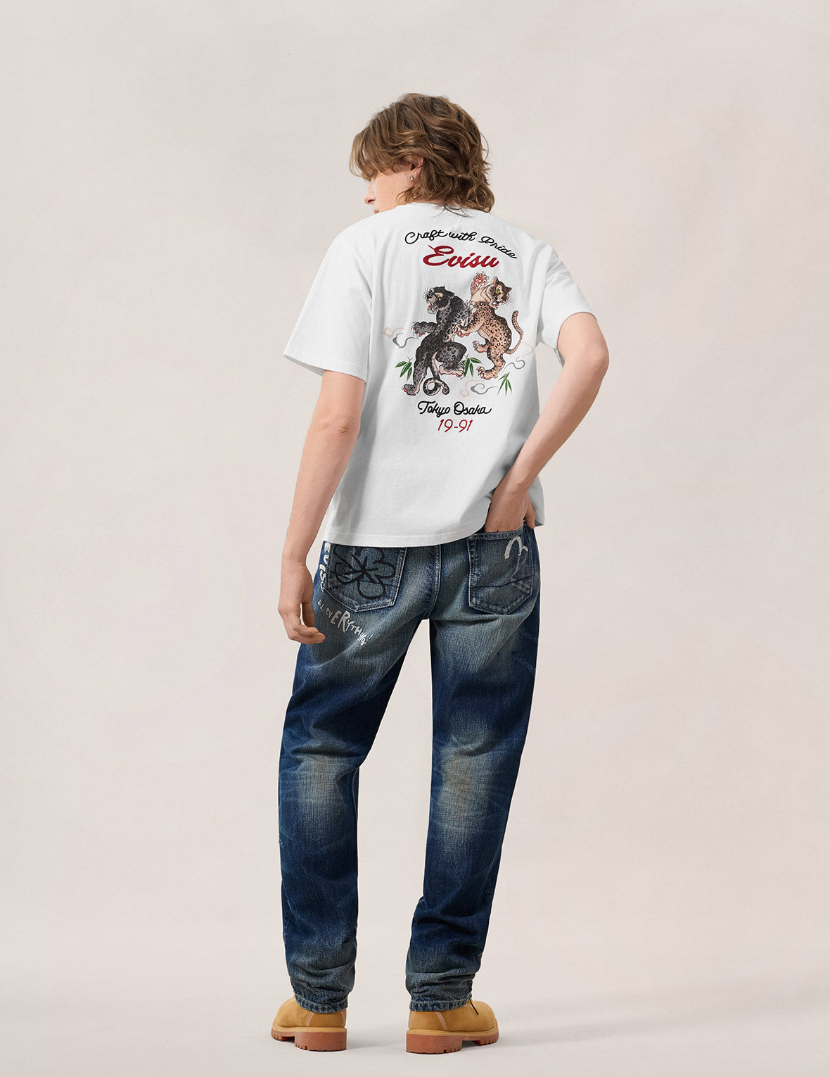 Duo Leopard Printed Embroidery T-Shirt