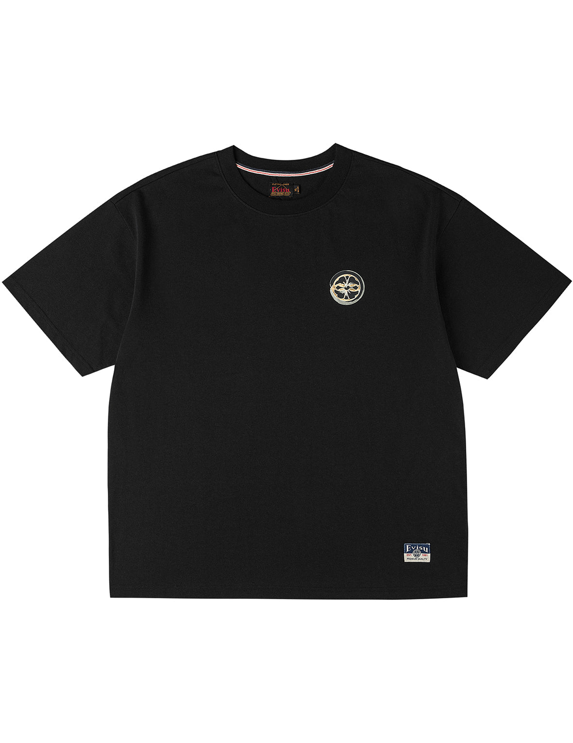 Multi-Pocket Foil Print T-Shirt