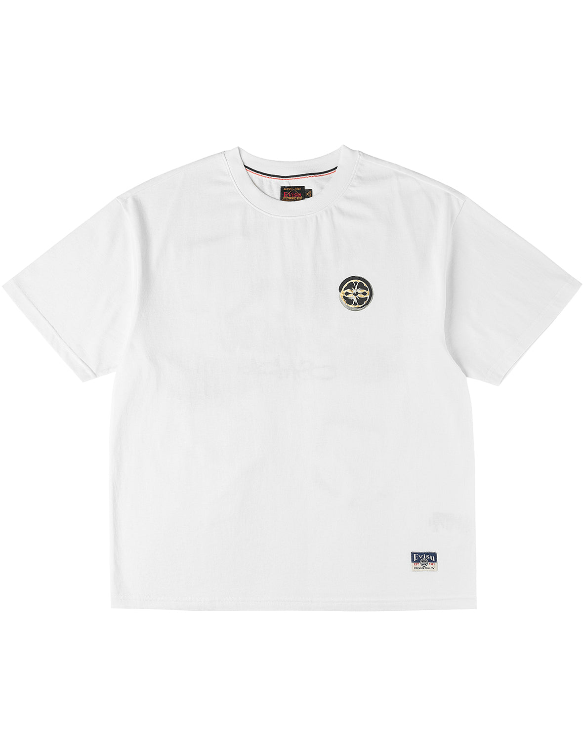 Multi-Pocket Foil Print T-Shirt