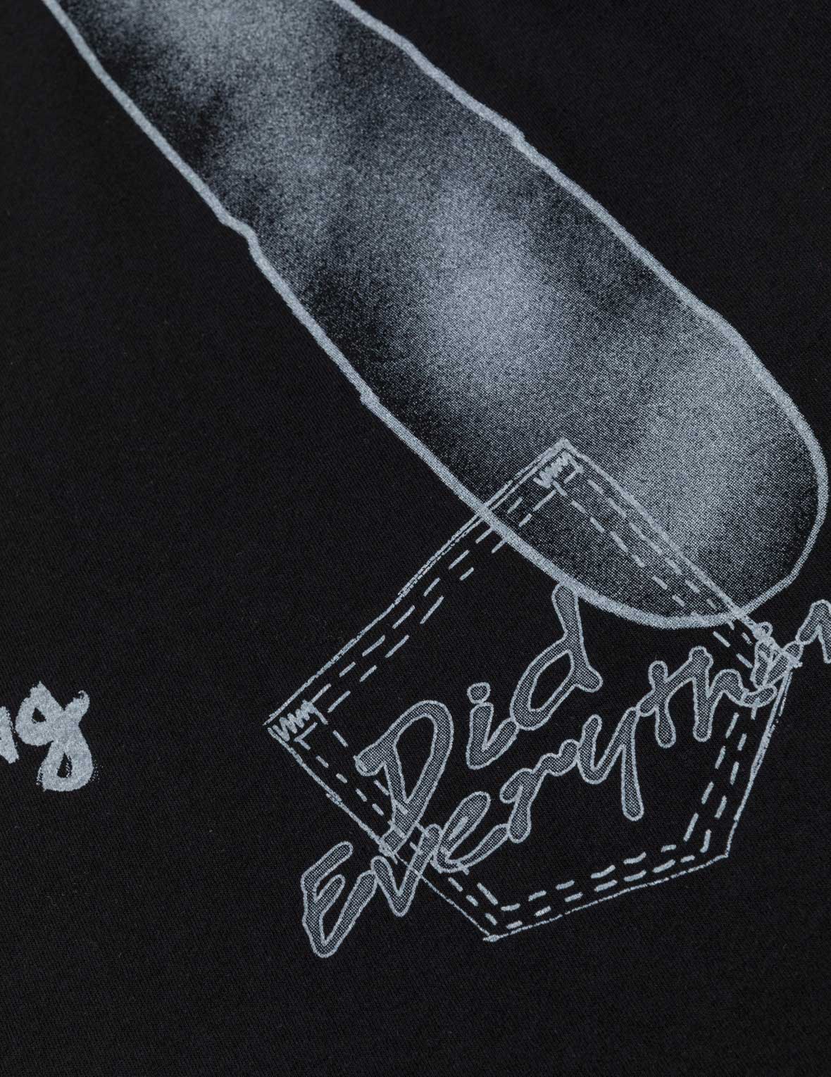 Hand-drawn Daicock and Multi-pocket Graffiti T-shirt