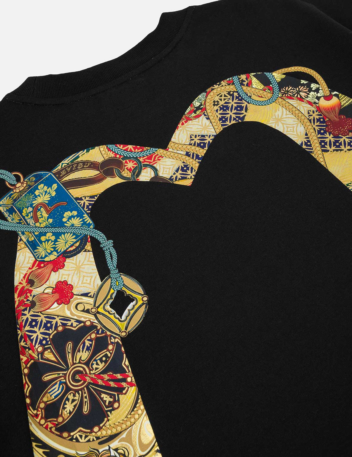 馬年主題大 M 印花T恤 - 黑