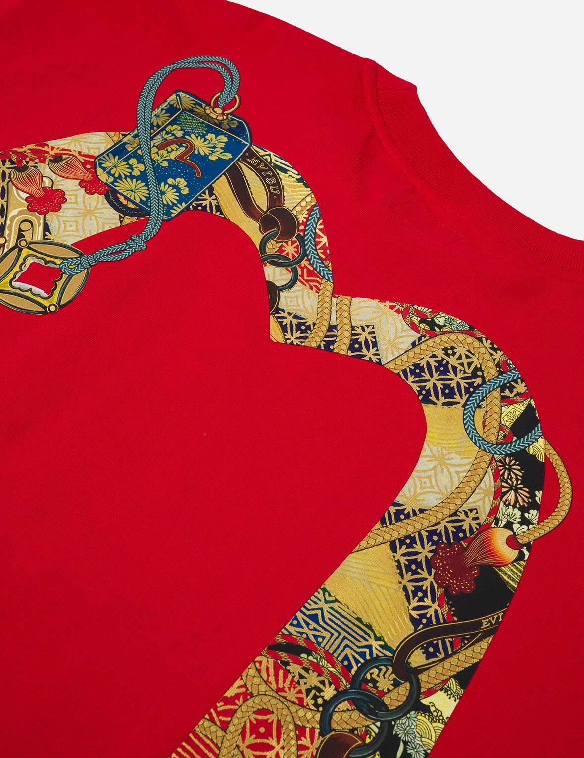 馬年主題大 M 印花T恤 - 紅