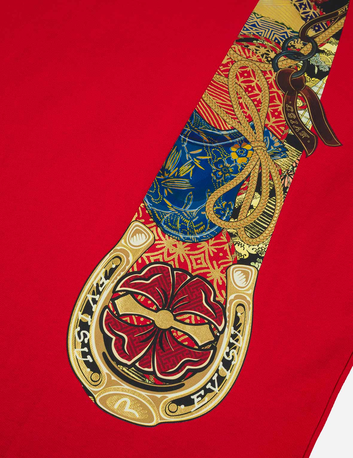 馬年主題大 M 印花T恤 - 紅