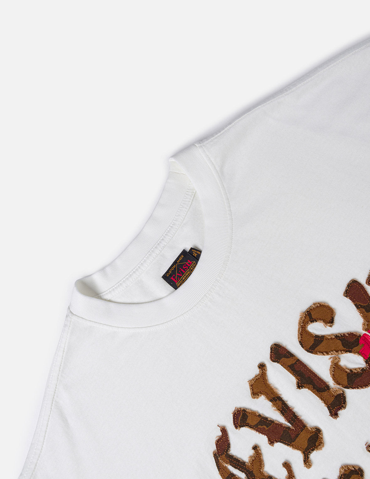 Distressed Ishigaki Camouflage Applique Logo T-shirt