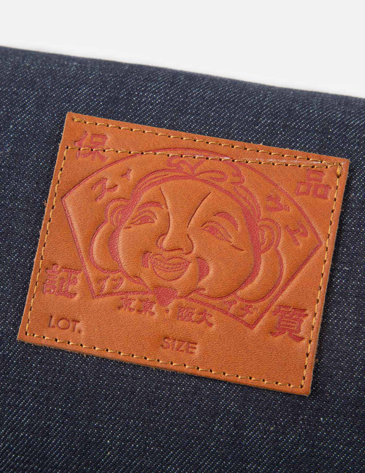 拼接式牛仔腰包