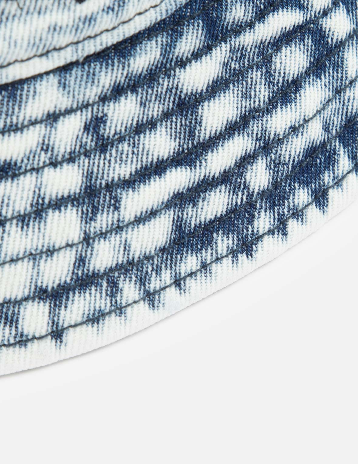 Graffiti Logo Embroidery Denim Bucket Hat