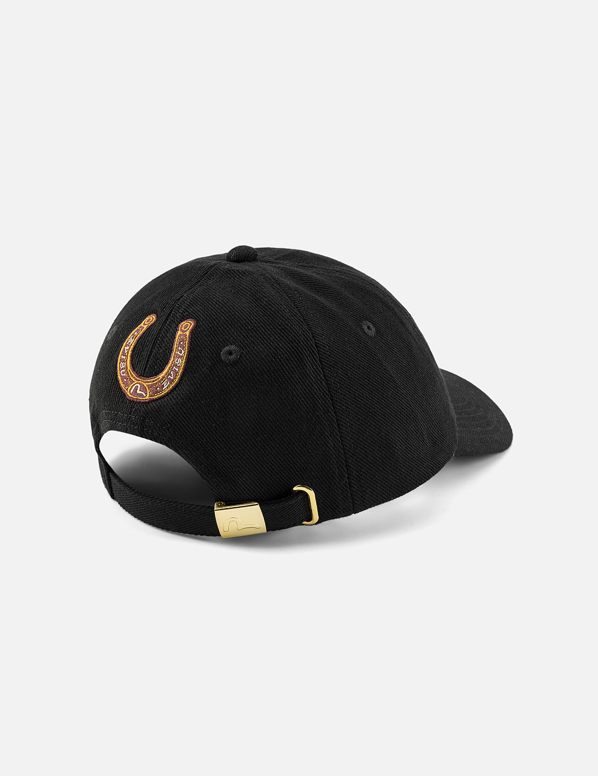 EVISU 標誌刺繡棒球帽 - 黑