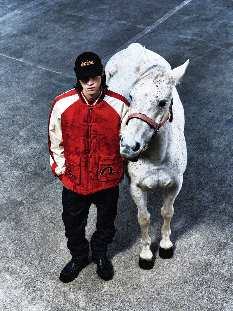 Evisu Logo Embroidery Cap - Red