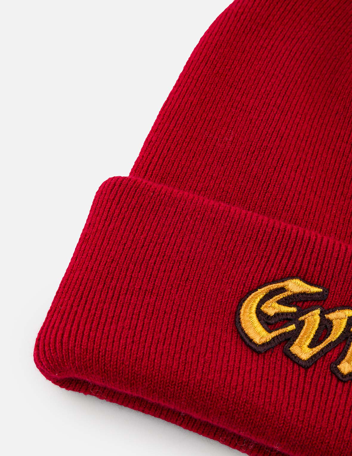 Evisu Logo Embroidery Beanie - Red