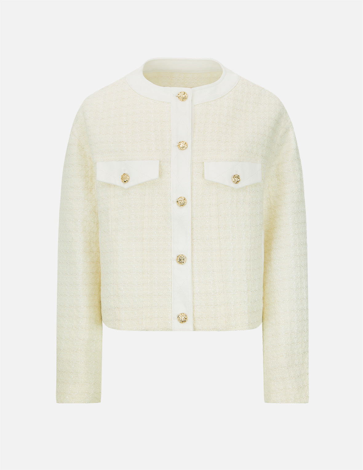 Logo Embroidery Tweed Jacket