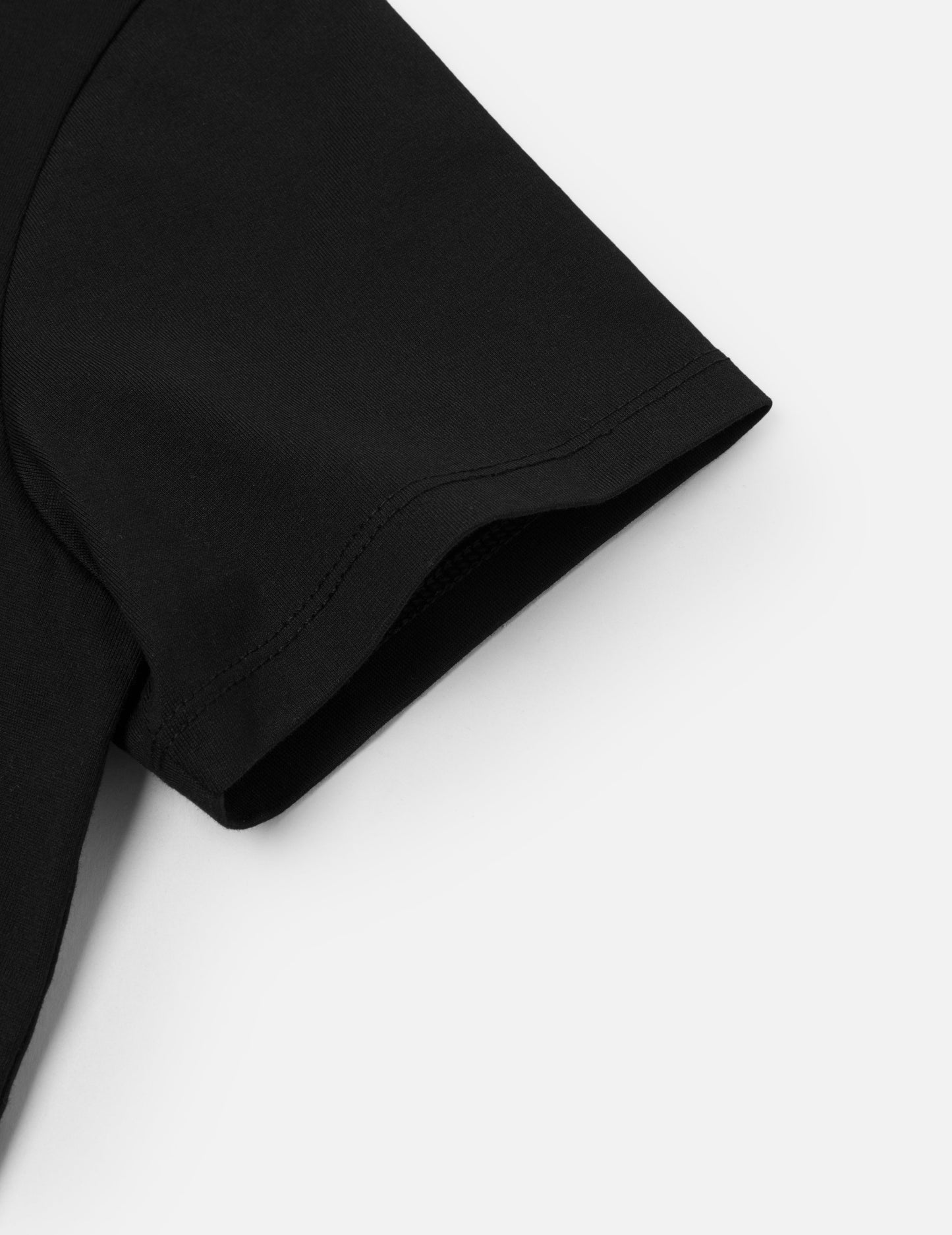 Deconstructed Denim Applique Embroidery Regular Fit T-Shirt