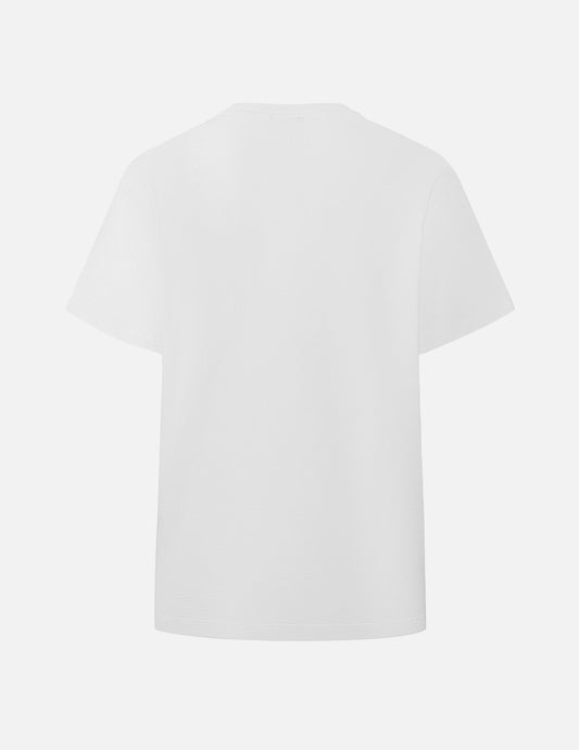 Seagull Print and Twisted Rope Logo Embroidery Boyfriend T-Shirt