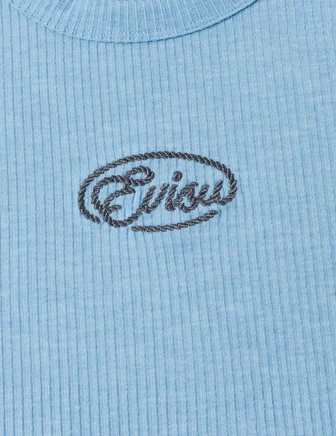 Rope Twist Logo Embroidery Fashion Fit T-shirt