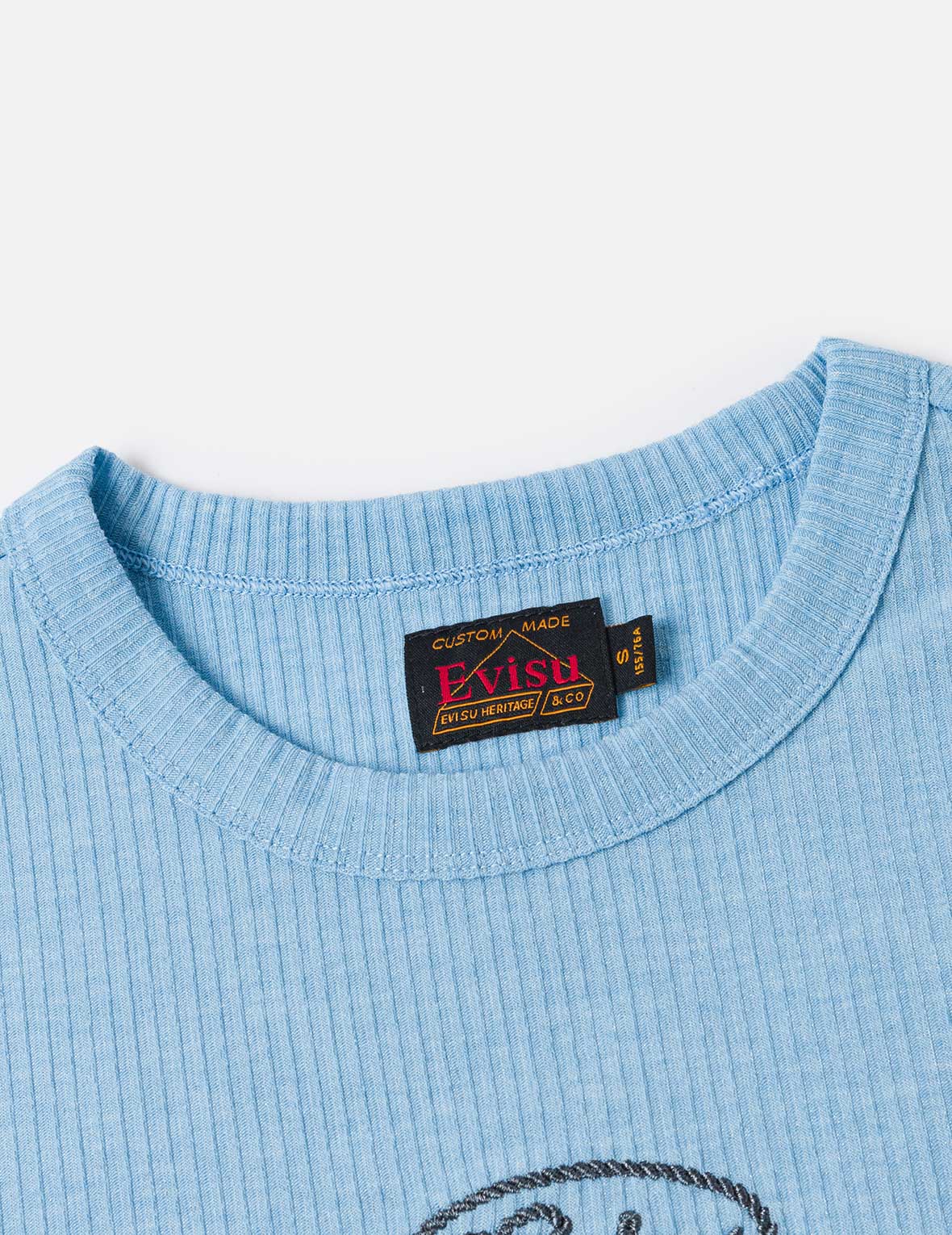 Rope Twist Logo Embroidery Fashion Fit T-shirt
