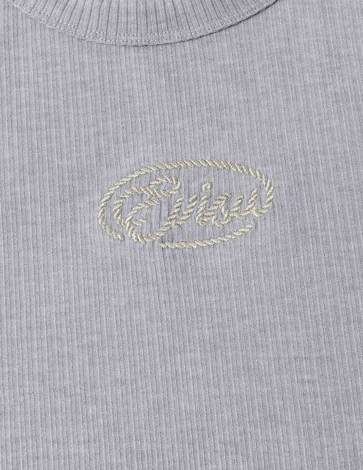 Rope Twist Logo Embroidery Fashion Fit T-shirt