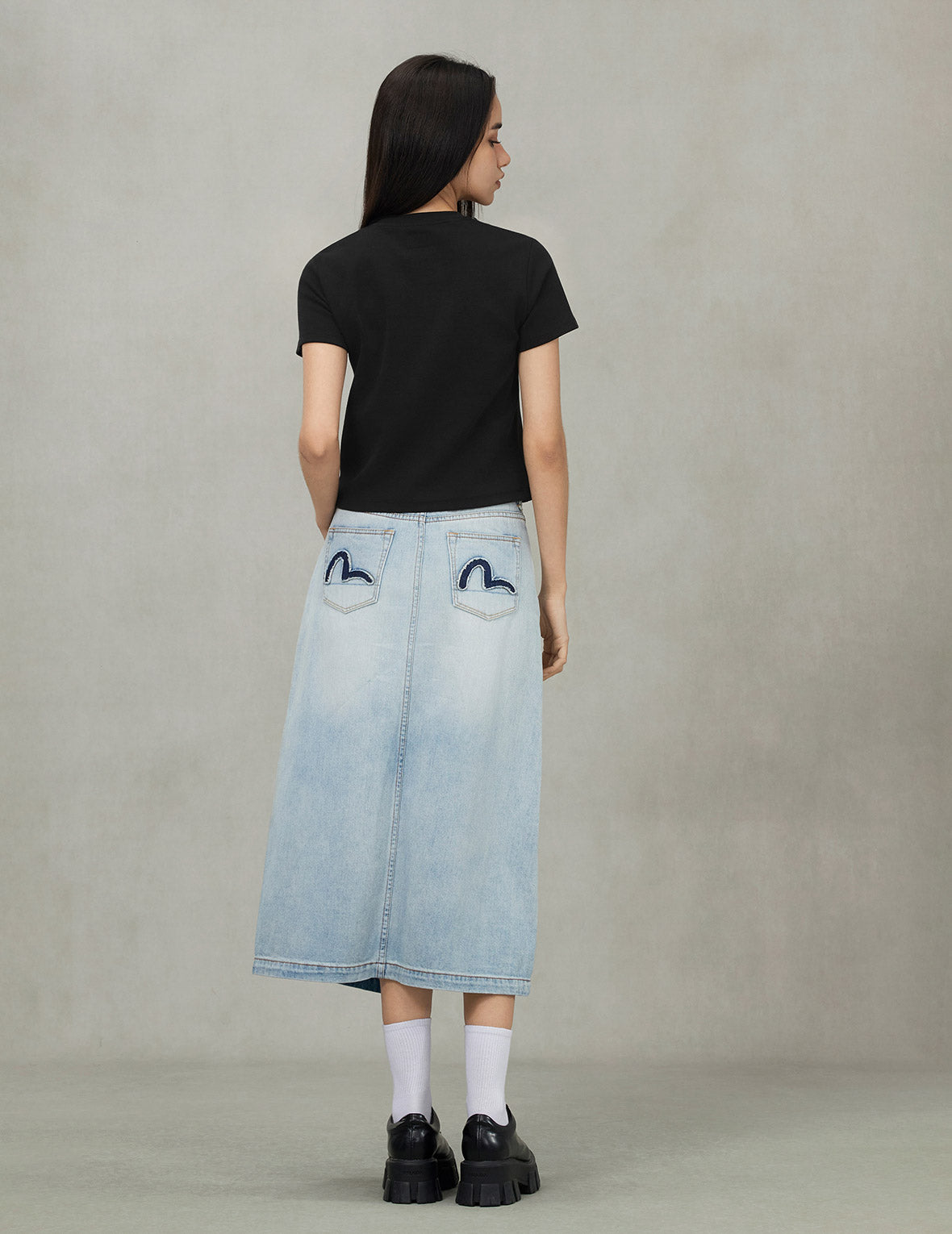 Rope Twist Slogan Embroidery Boyfriend T-Shirt