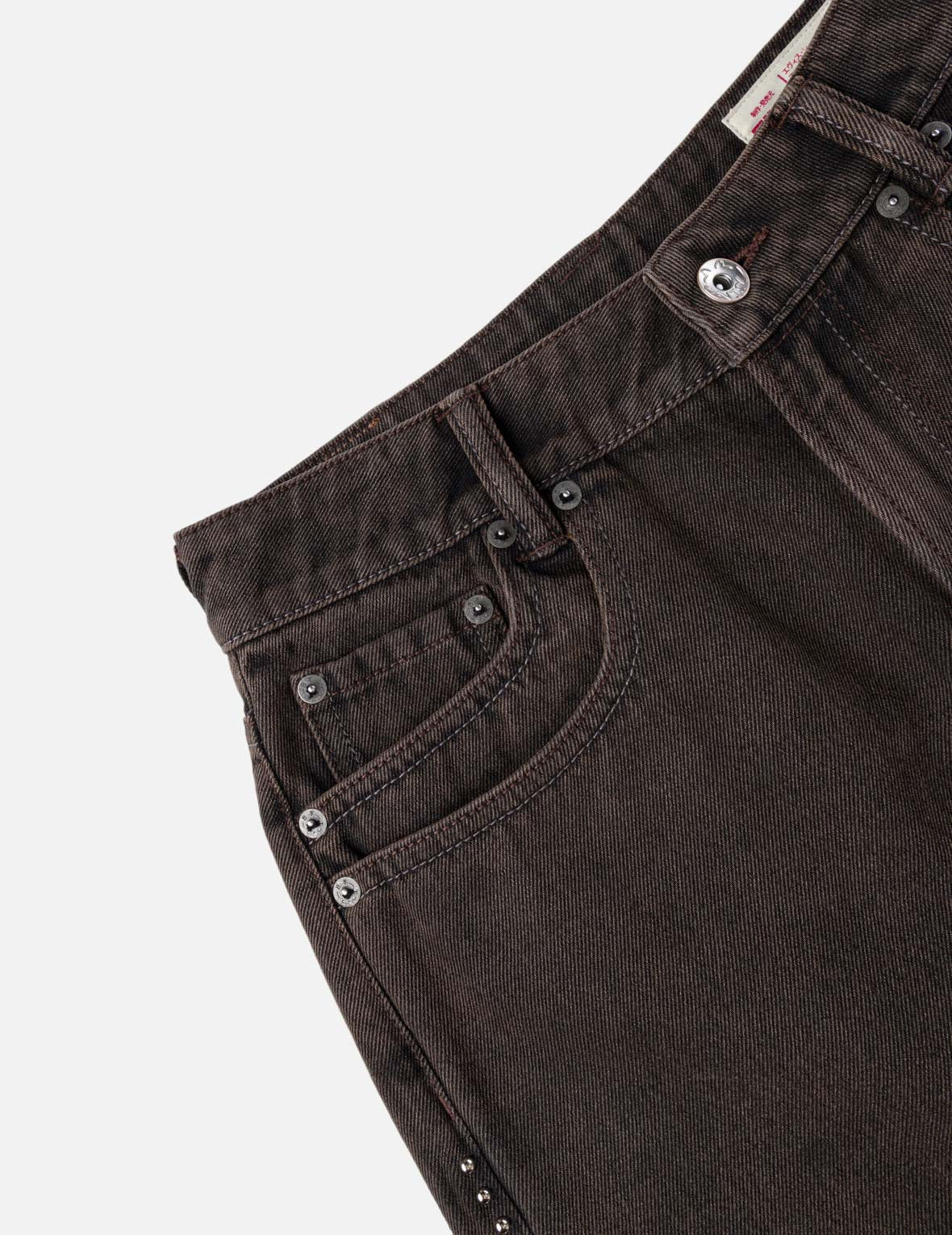 Graphic Rhinestones Denim Shorts