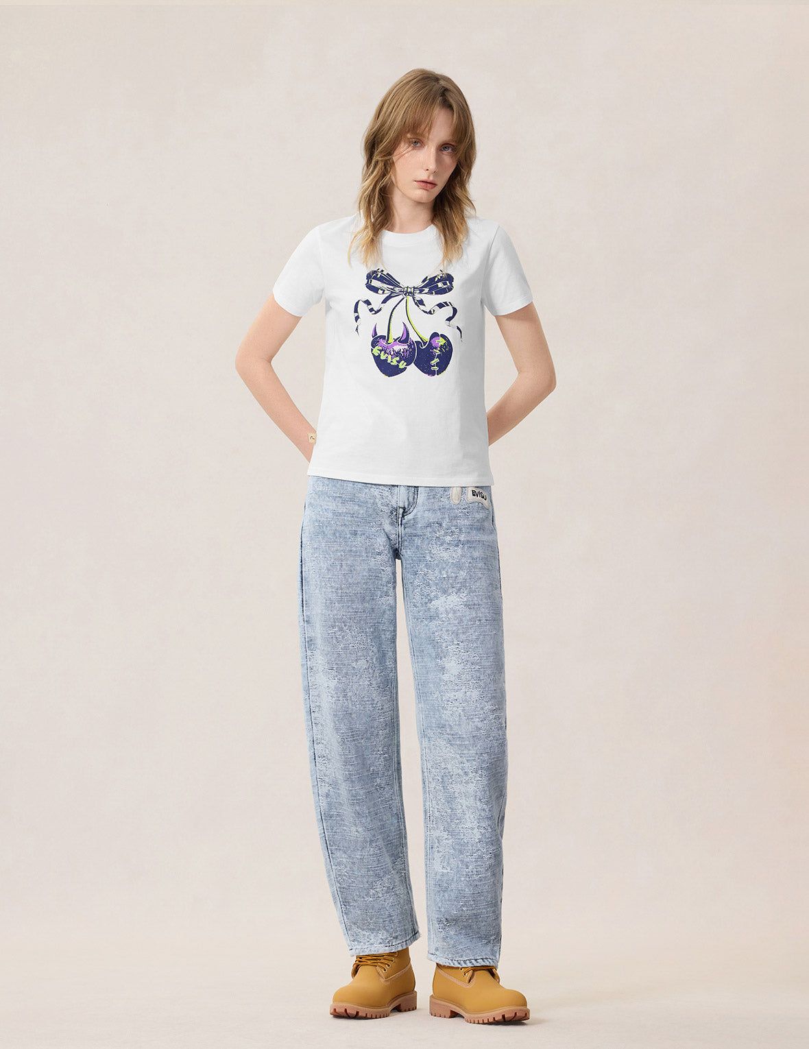 Distressed Denim Balloon Jeans
