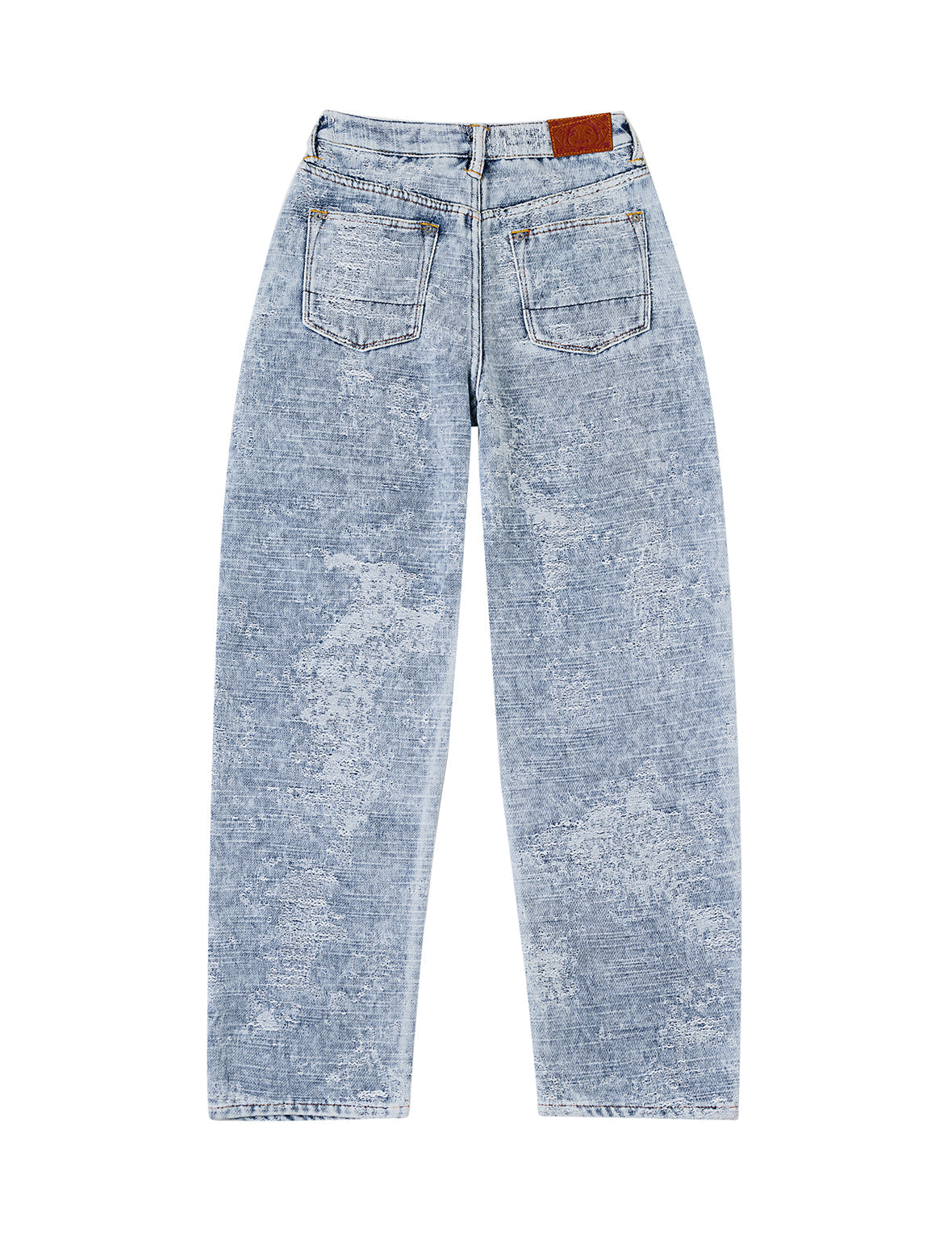 Distressed Denim Balloon Jeans