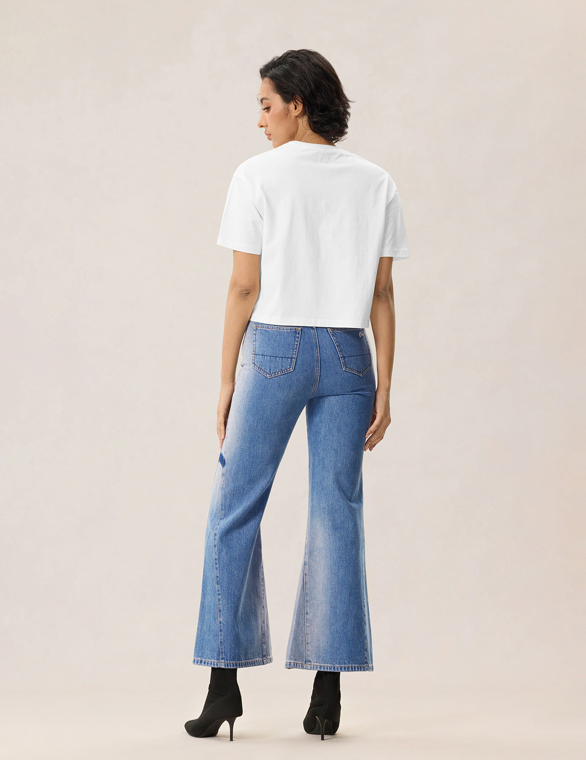 Devil-heart Seagull Bootcut Jeans