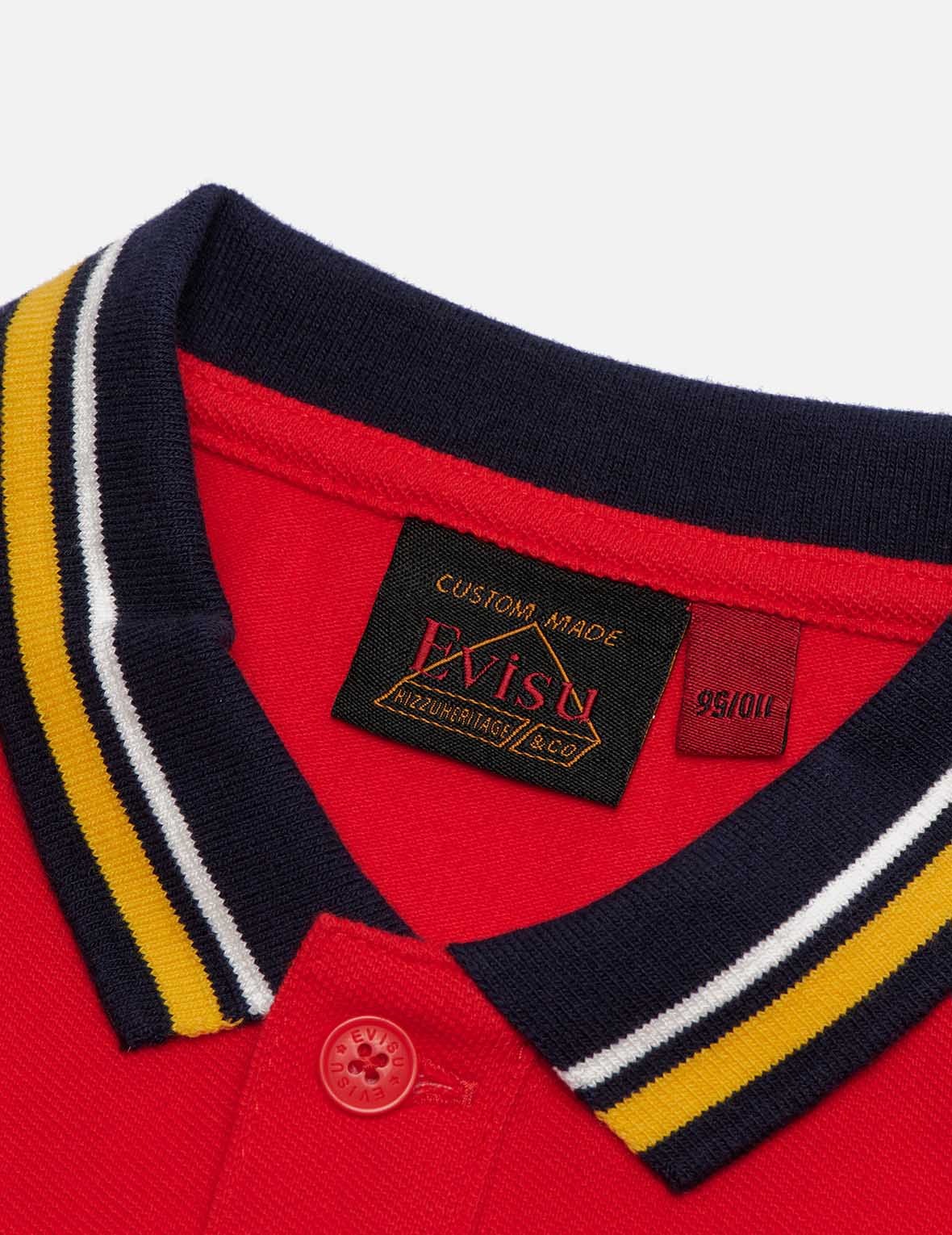 Godhead and Star Pattern Print Polo Shirt