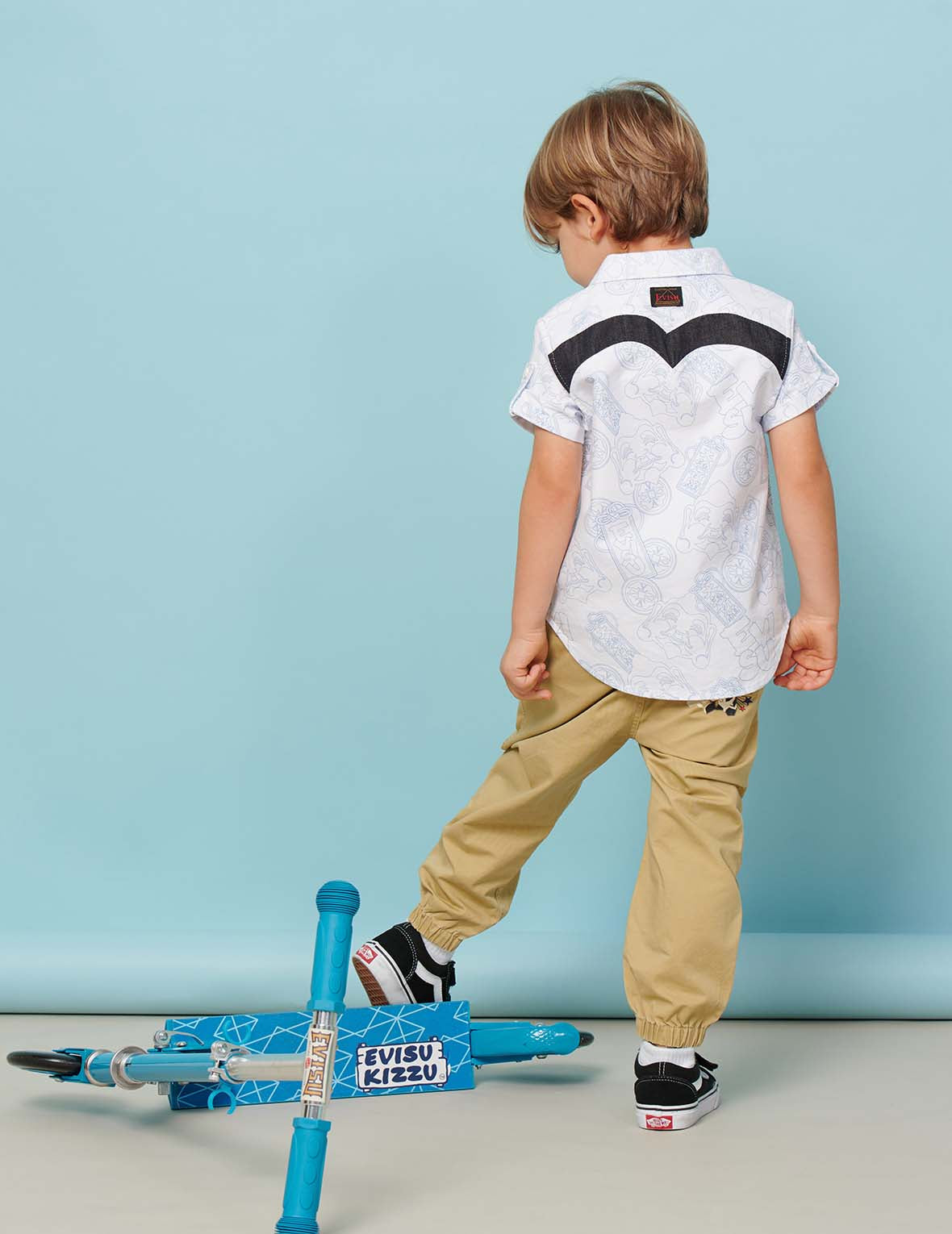 Godhead and Star Pattern Print Pants