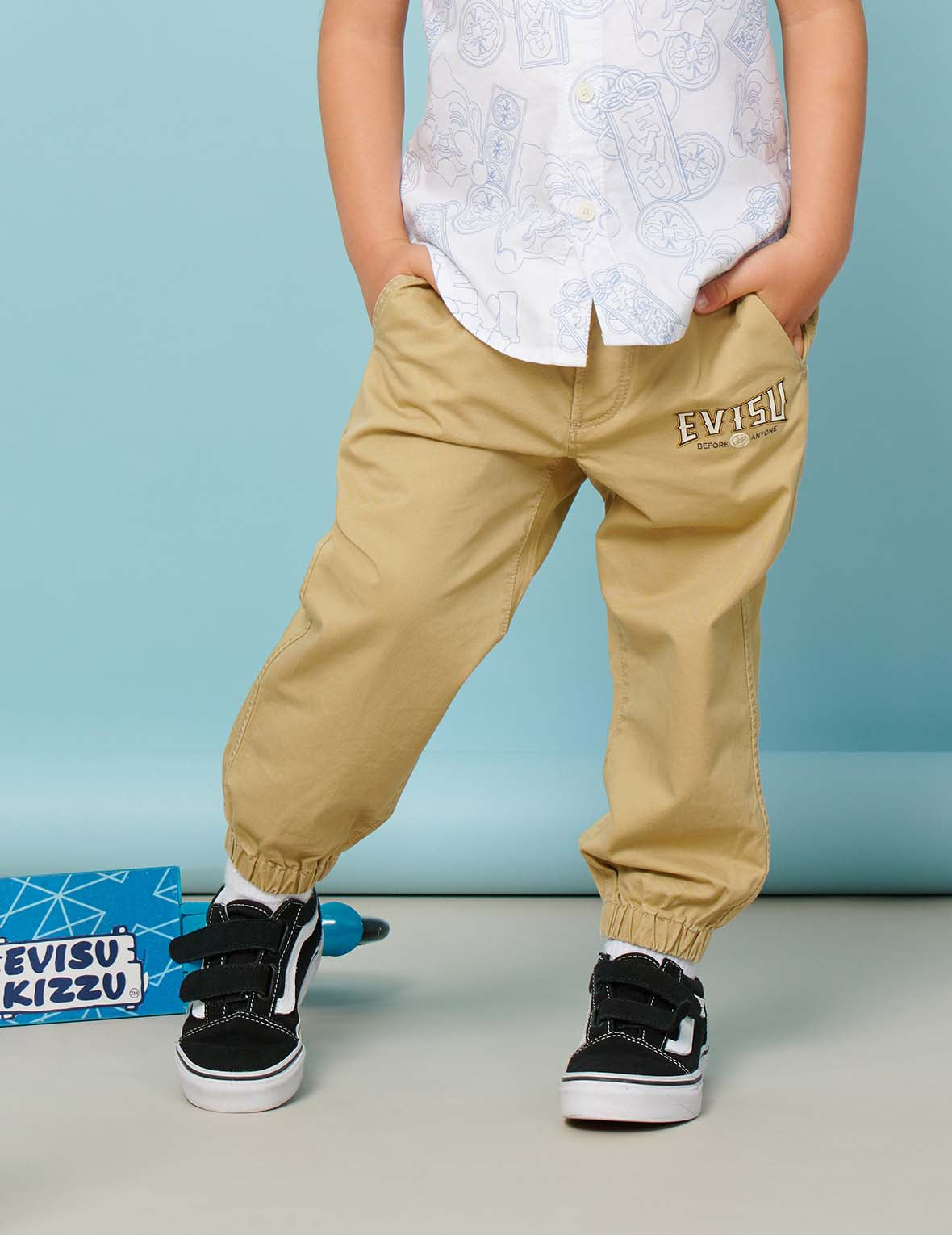 Godhead and Star Pattern Print Pants
