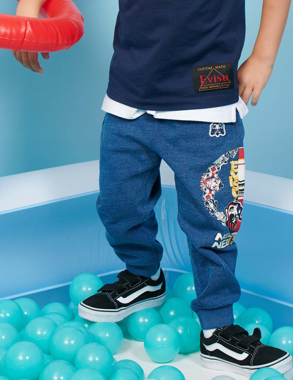 Graphic Blocking Side-print Sweatpants