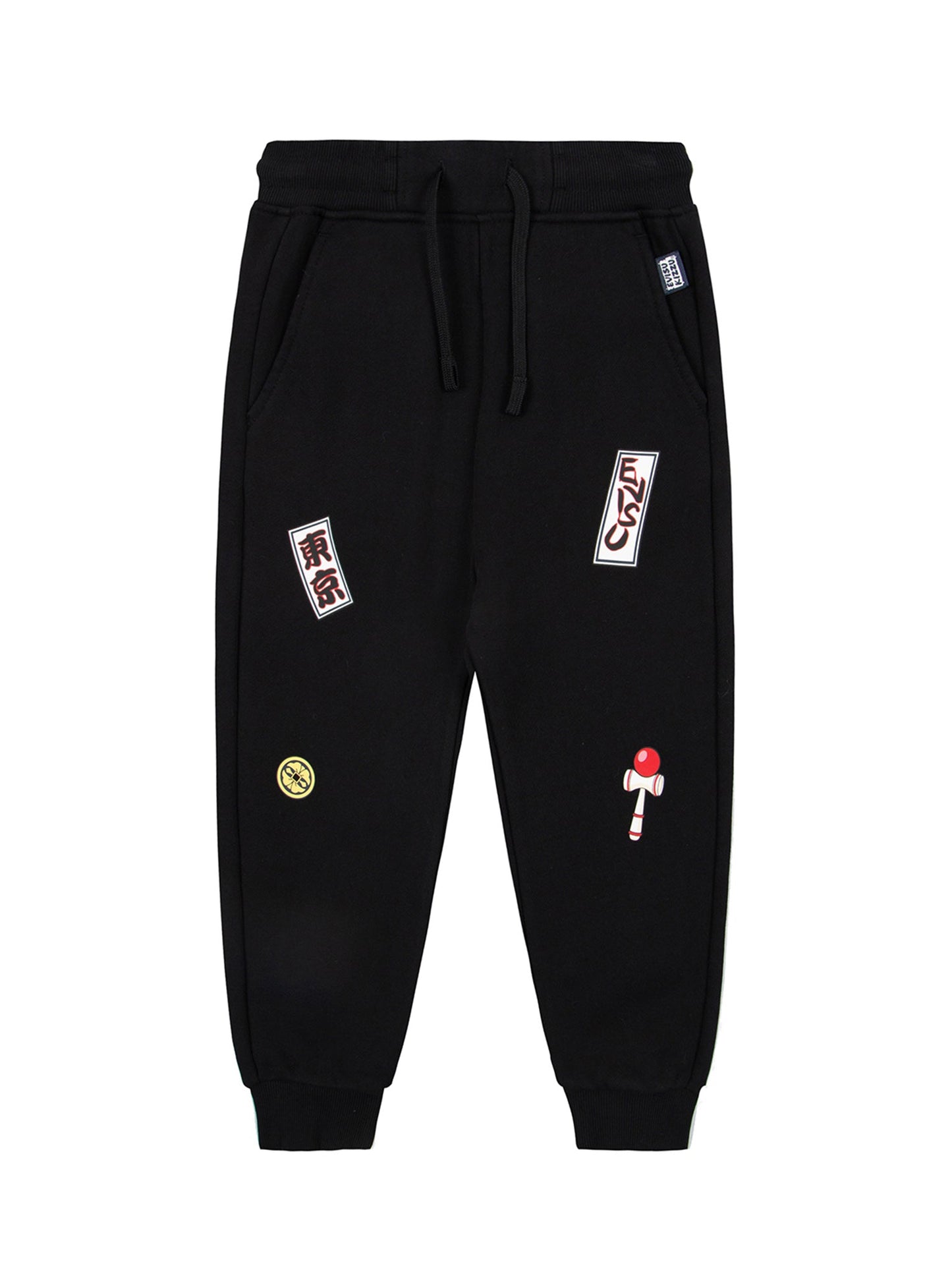 Daruma and Seagull Print Sweatpants