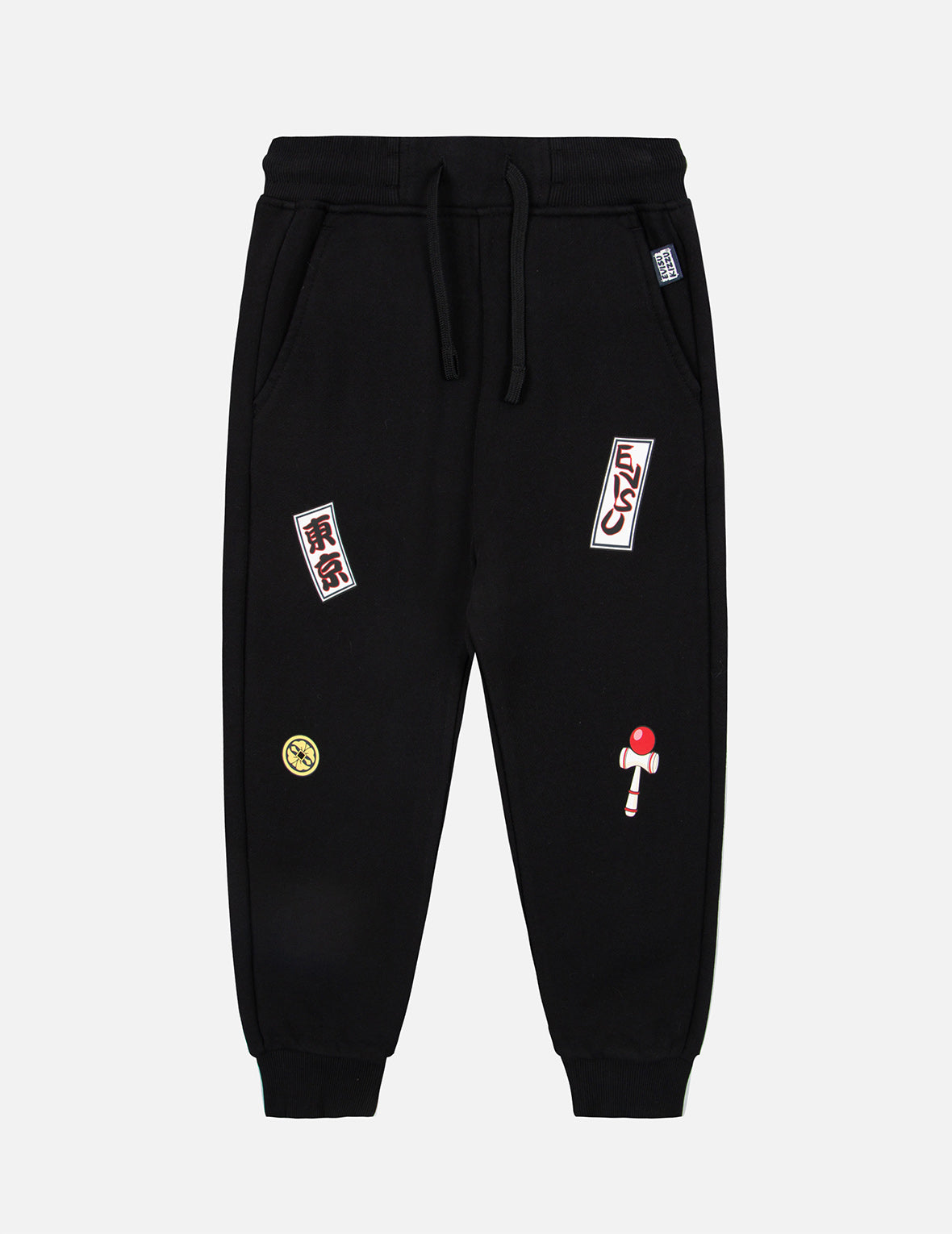 Daruma and Seagull Print Sweatpants