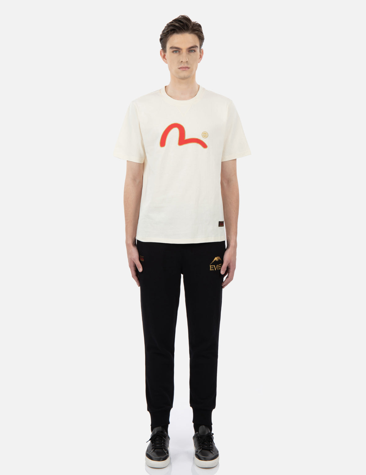 Brushtroke Daicock Foil-Print Sweatpants