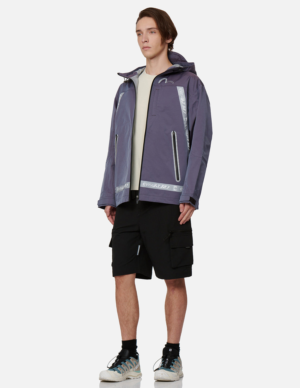 Logo條幅夾棉防風夾克