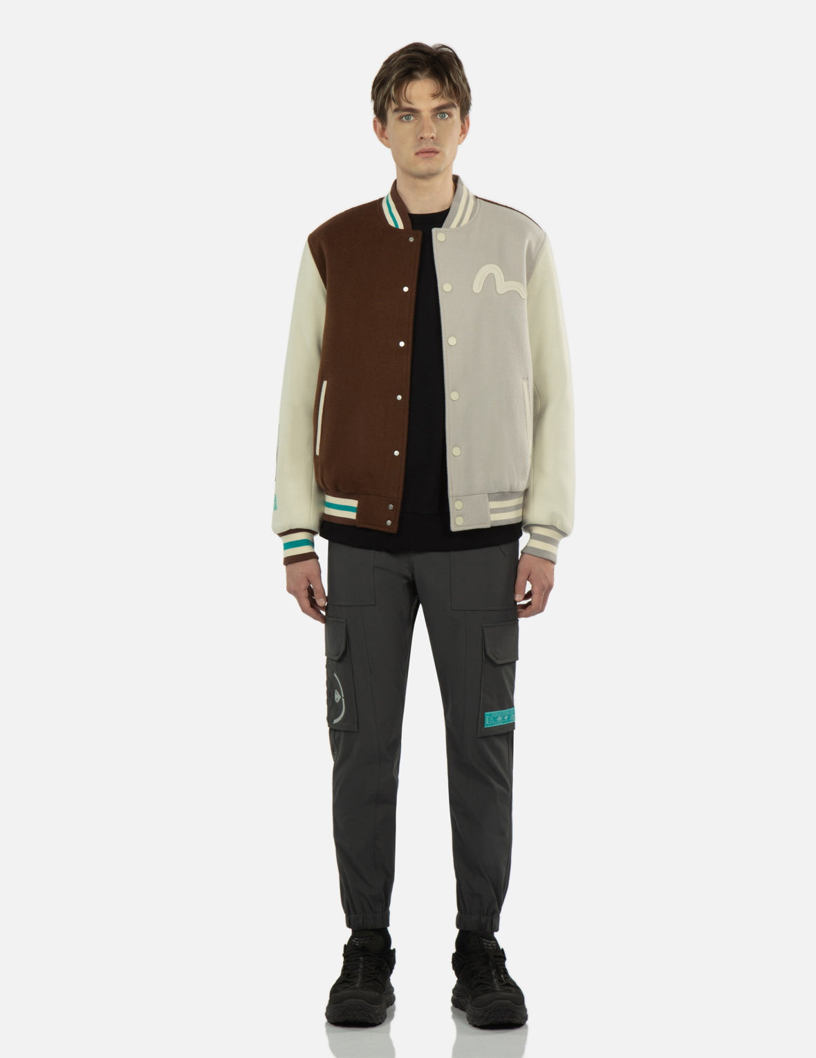 Seagull Print Cargo Pants