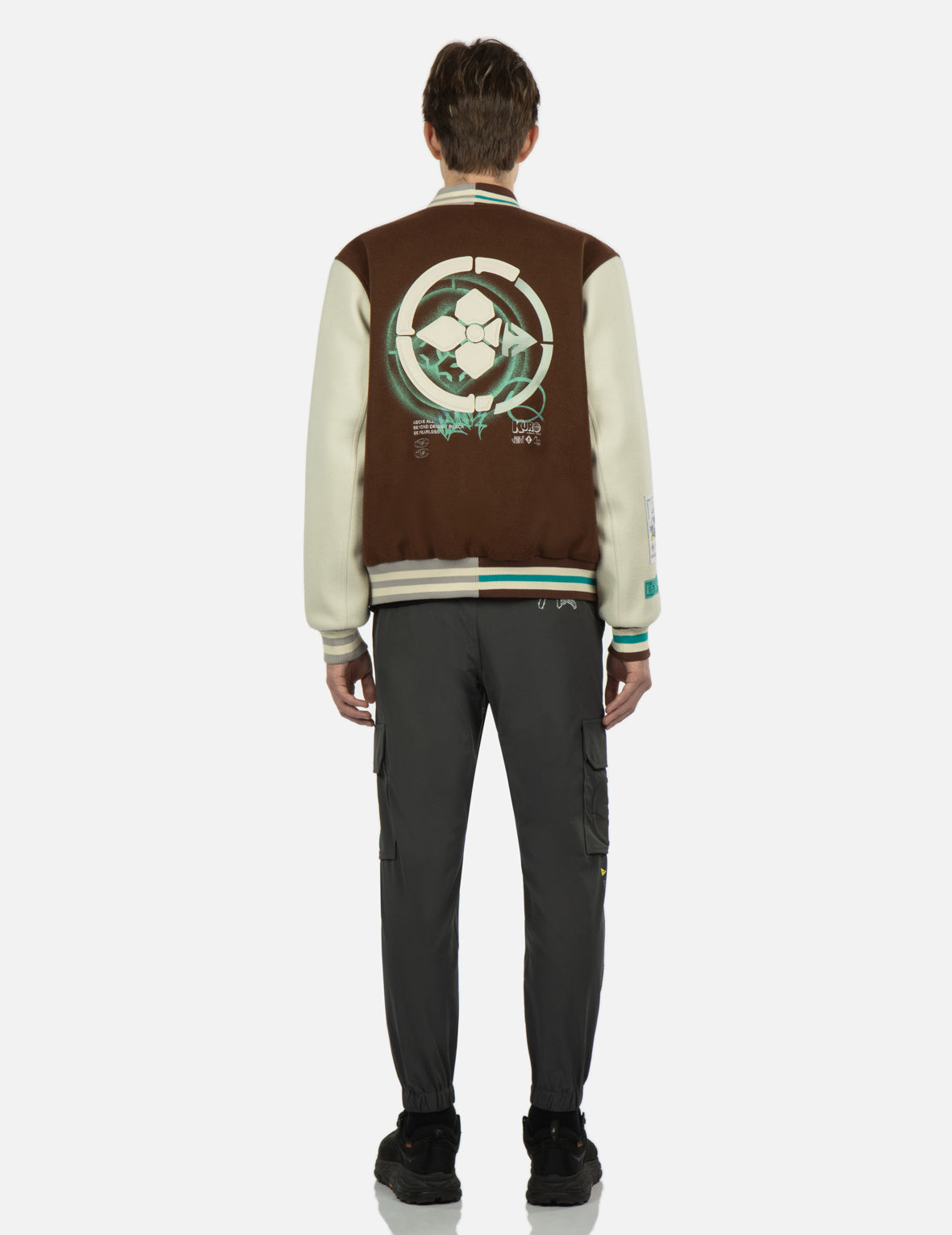 Seagull Print Cargo Pants