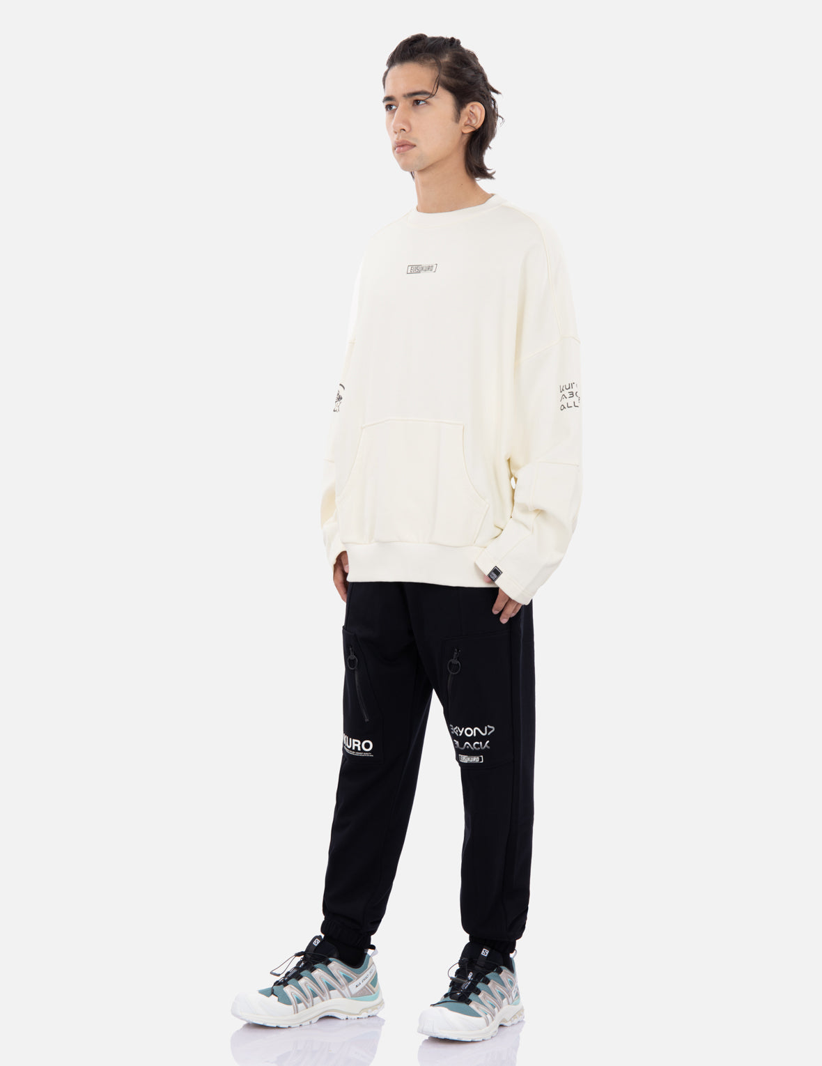 Multi Logo Print Sweatshirt