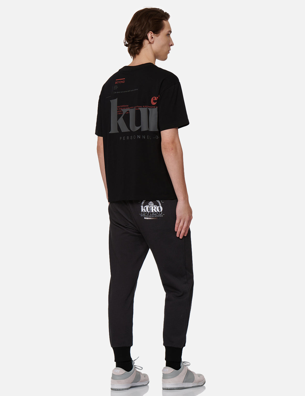 Logo and Slogan Print T-shirt