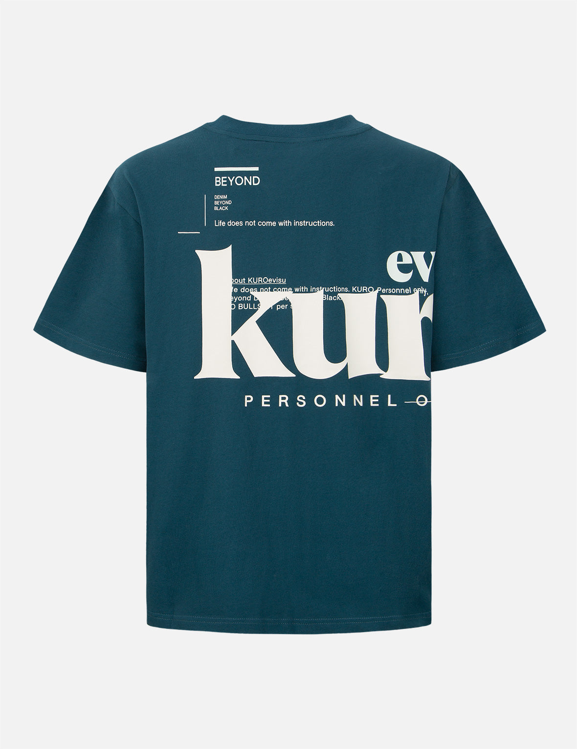 Logo and Slogan Print T-shirt