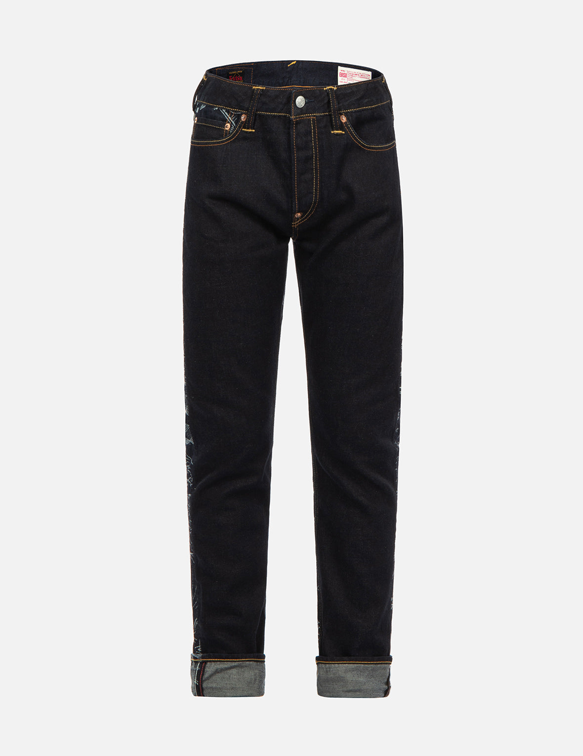 Japanese Pattern Jacquard Carrot-Fit Jeans #2017