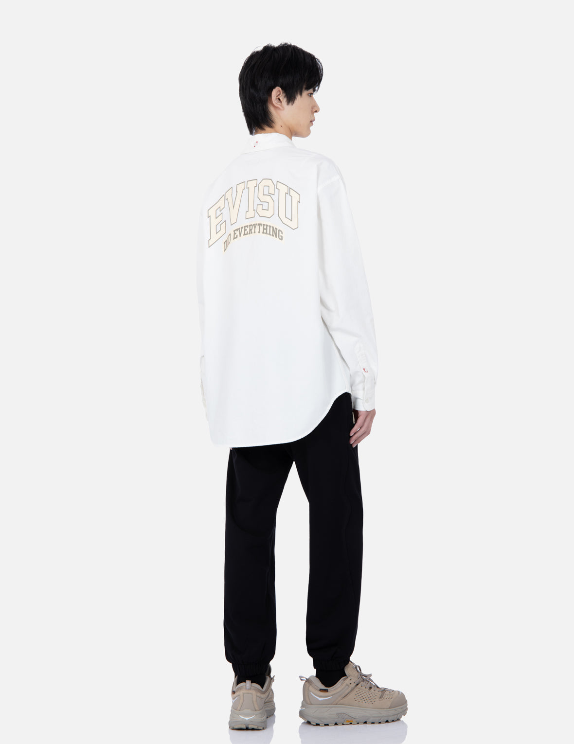 Retro Logo Print Oversized Shirt