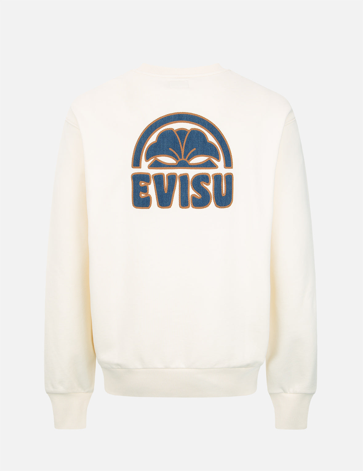 Kamon Logo Denim Appliqué Sweatshirt