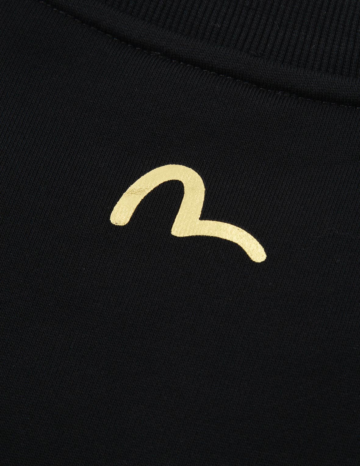 Koi and Wave Pattern Kamon Print Sweatshirt