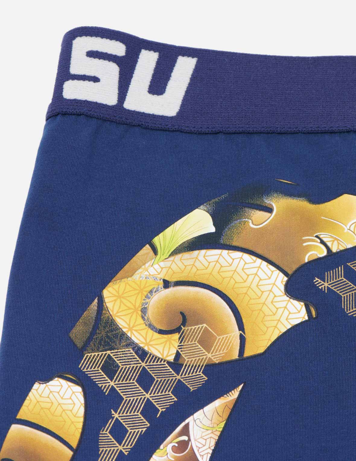 板霧錦鯉圖案大M印花平角內褲
