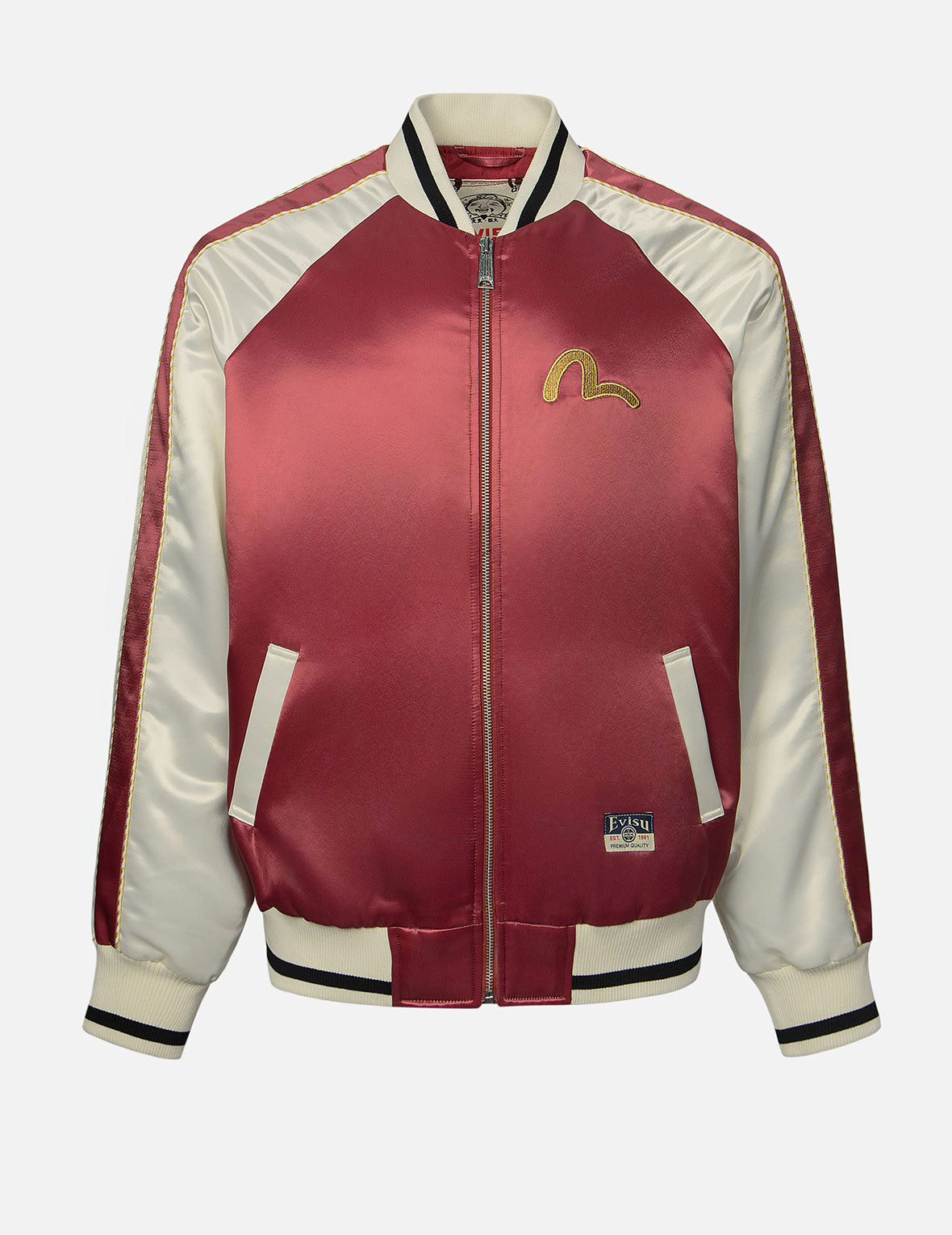 忍者達摩刺繡寬版休閒橫須賀外套