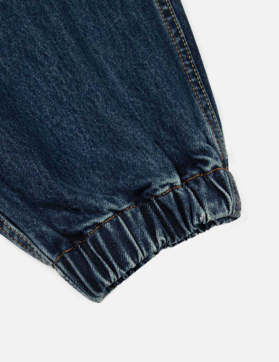Wheel of Wisdom Print Wide Leg Denim Joggers