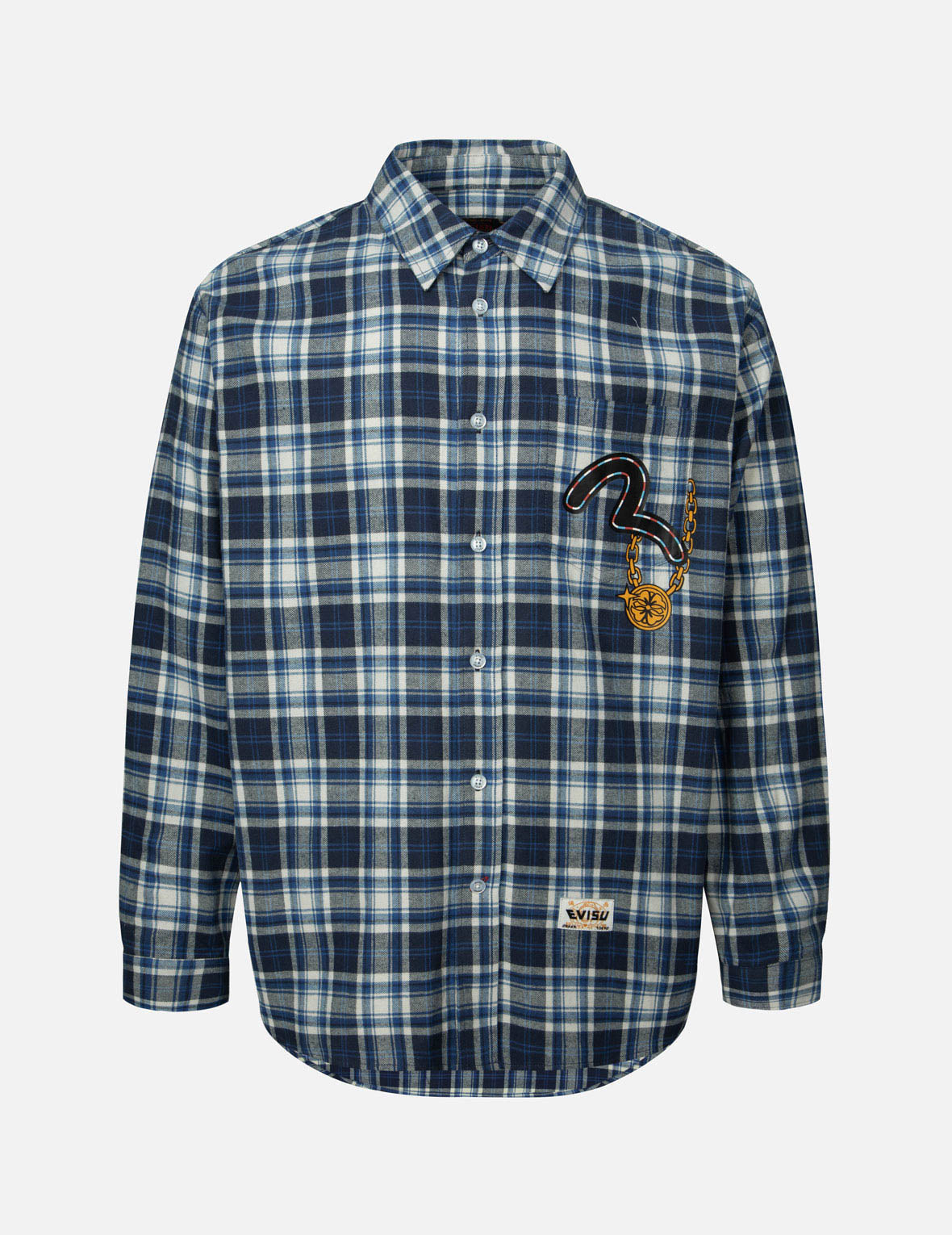 Multi-logo Daicock Print Relax Fit Check Shirt